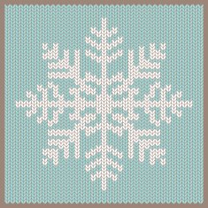 knitted snowflake