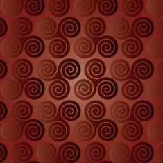 Triple celtic spiral ornament pattern in Brown colors Vector