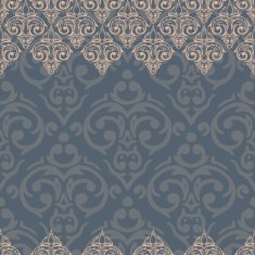 Vector seamless baroque damask luxury background