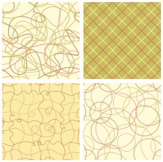 Scribbled Dotted Lines Patterns
