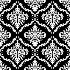 Ornate damask seamless pattern design