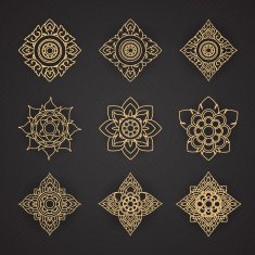 Vector set of thai art design
