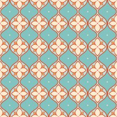 turquoise and beige pattern