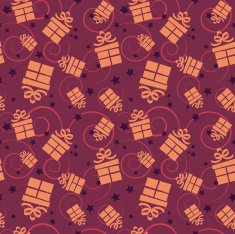 Cute Seamless Christmas Gift Pattern