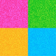 Seamless pattern lifestyle in four bright colours