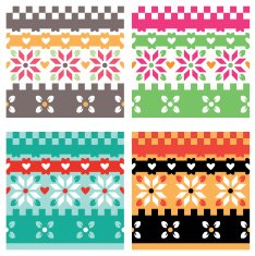 Scandinavian pattern swatch N2