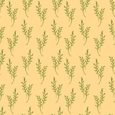 Seamless Hand Drawn Leaf Pattern
