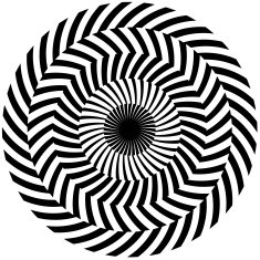 Black and white spiral optical illusion White background Vector N2 free ...