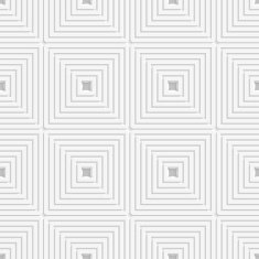 White offset squares tile ornament