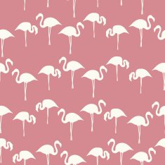 hand drawn flamingo silhouette seamless pattern N2