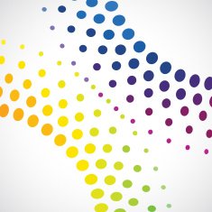 abstract colorful polka dot decoration pattern design element