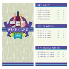 Wine Card template