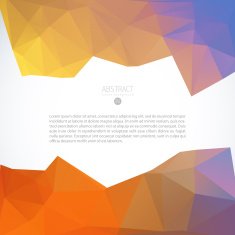 Vector geometric orange background