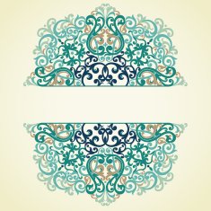 Vector ornate frame in Victorian style