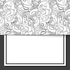 Vector Monochrome Abstract Template N2