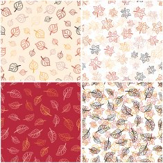 elegant texture with leaves