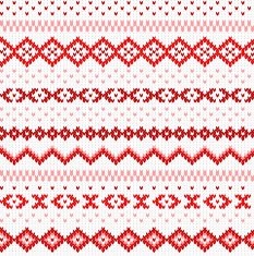 seamless red and white knitted background