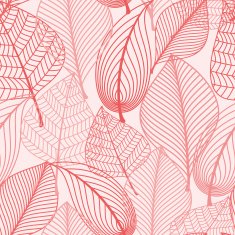Autumn leaves seamless background pattern