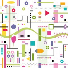 Colorful abstract pattern N4