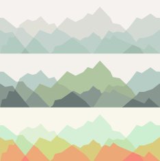 Mountains - seamless pattern