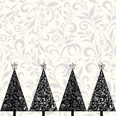 Seamless pattern with Christmas trees N16