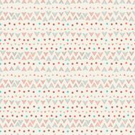 Cute tribal geometric seamless pattern in cartoon style N4