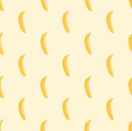 Seamless Banana Pattern Background Yellow