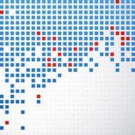 Abstract blank Pixel art Vector