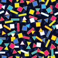 Retro 80s geometric pattern background N3