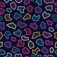 Retro 80s seamless pattern background N15