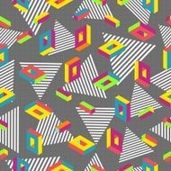 Retro 80s seamless pattern background N17