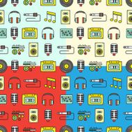 Musical seamless pattern N2