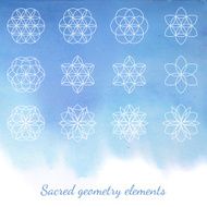 Sacred geometry vector elements N2