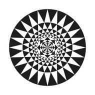 Circle of abstract isolated