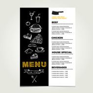 Restaurant cafe menu N6