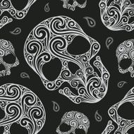 seamless pattern with skulls N9