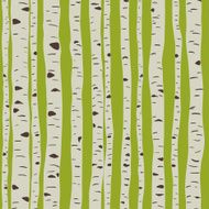 Birches in vector