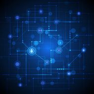 Abstract Technology connection background N8