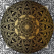 Vintage Gold mandala