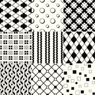 seamless monochromatic geometric pattern