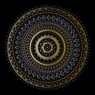 Vintage Gold mandala N2