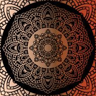 Vintage Gold mandala N4