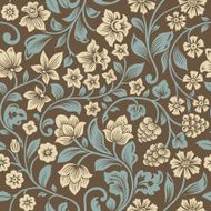 Vector seamless vintage floral pattern N2