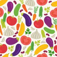 Seamless pattern with vegetables N8