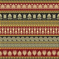 vector Traditional vintage gold Greek ornament (Meander)