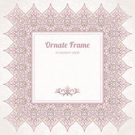 Filigree vector frame in Eastern style N5