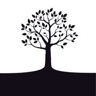 Black vector Tree