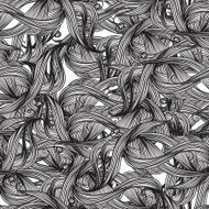 algae water cloud - seamless pattern