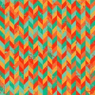 Retro Screen Printed Geometric Pattern