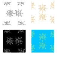 Doodle seamless pattern with sun N4